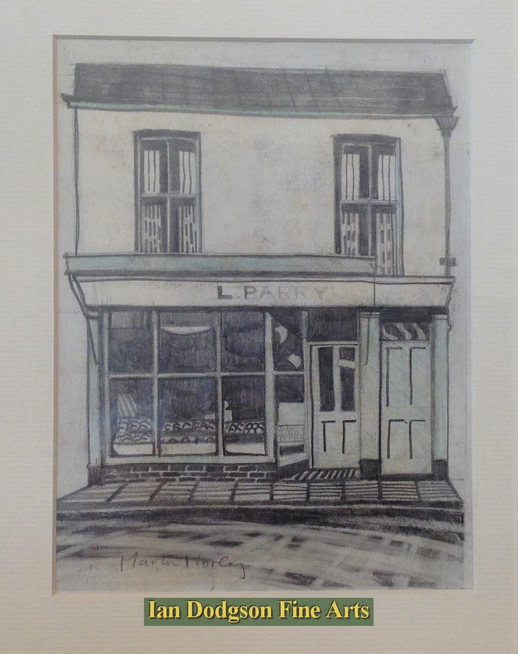 Martin Morley - L PARRY Shop Pencil & crayon (c1980)