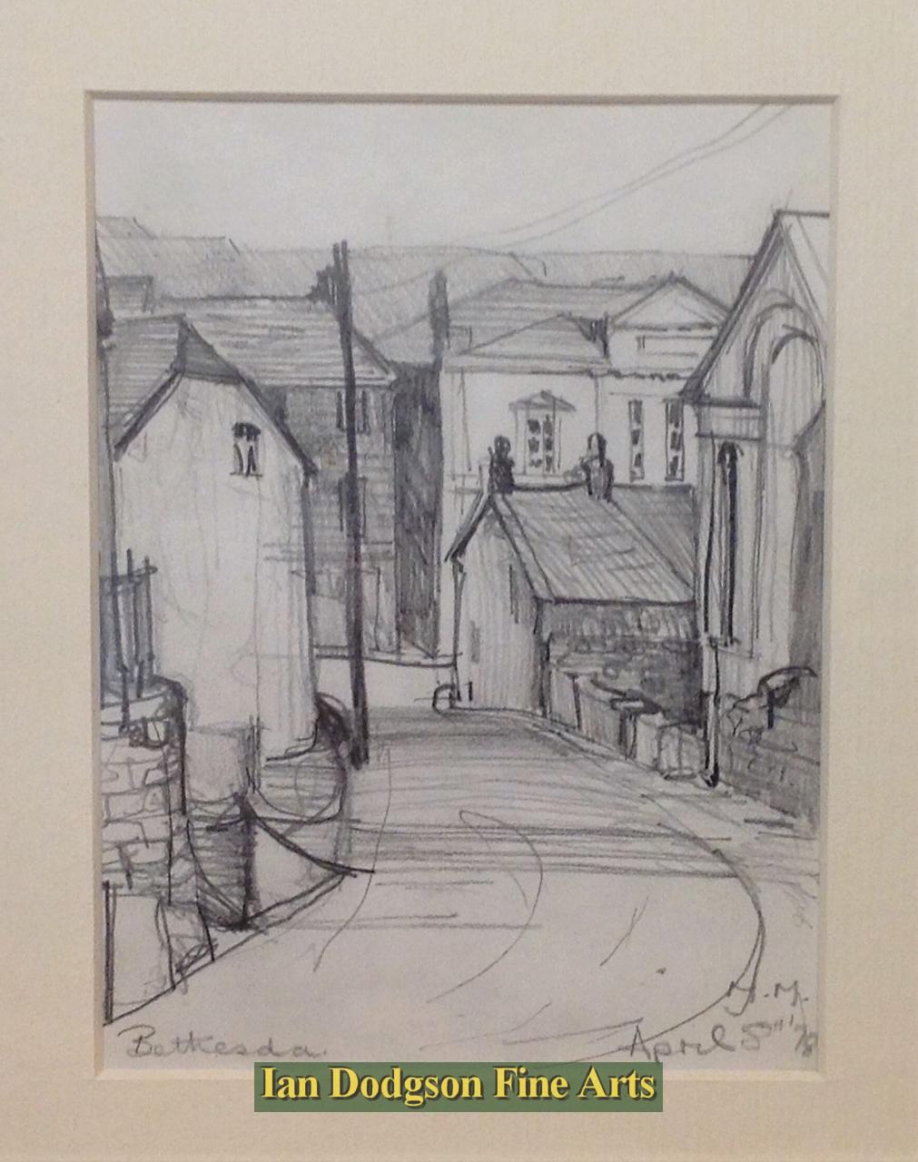 Martin Morley - Old / Hen Bethesda Pencil Sketch (1978)