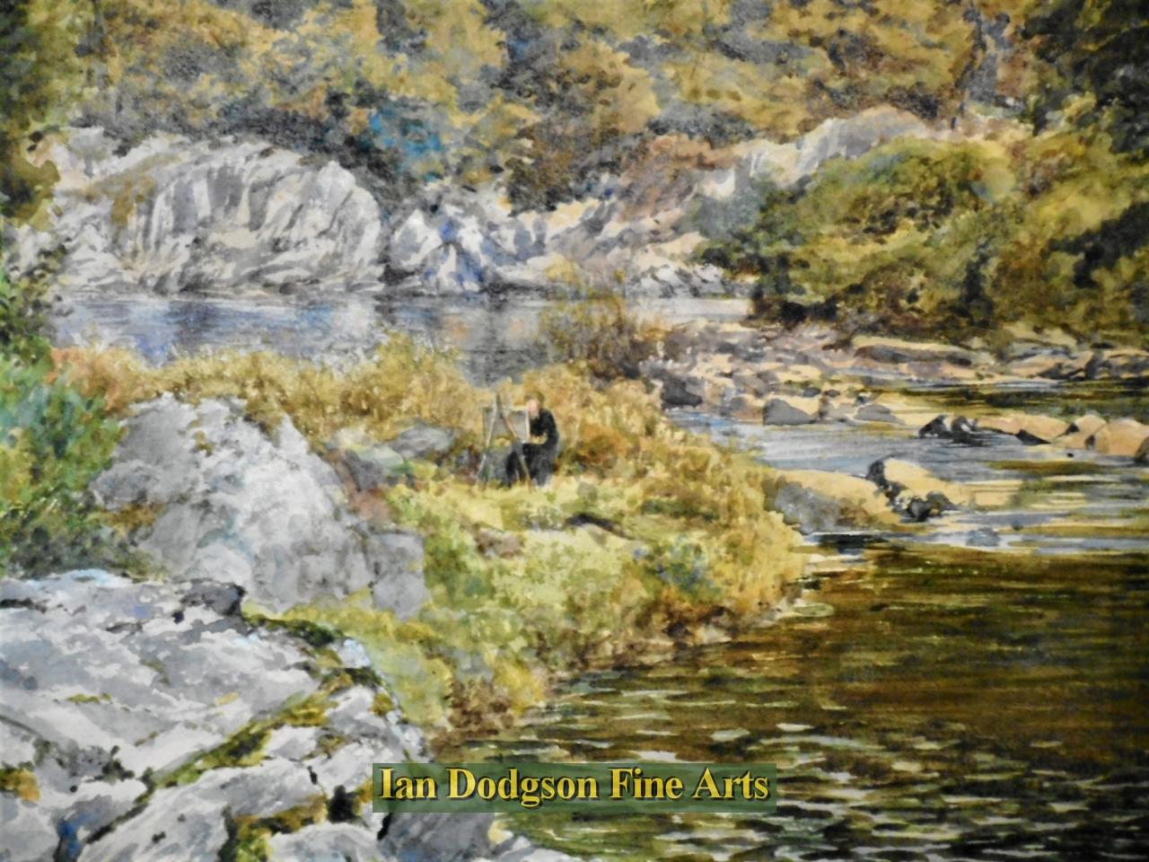 River Lledr meets the Conwy by William Robinson