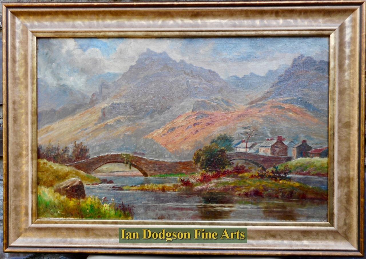 Grange Bridge, Borrowdale, Cumbria. by Joseph Barnes