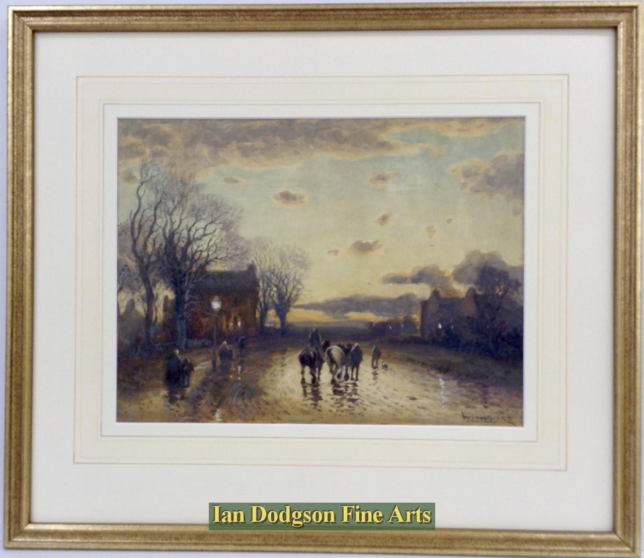 William Manners - Evening Watercolour with bodycolour (1920)