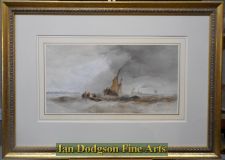 'Edward Tucker snr - Fishing boats in a squall